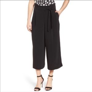 NWT Anne Klein black lightweight waist tie pants